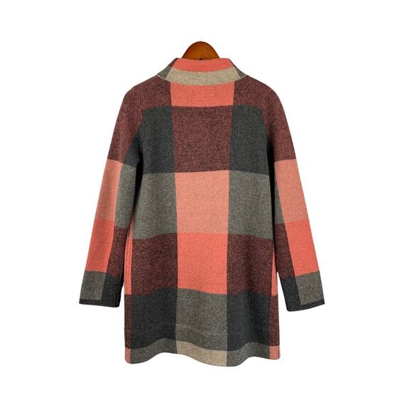 Women's Field Flower Pink & Gray 100% Wool Coat - Size XS - Picture 2 of 6